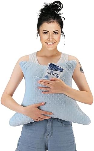 Hysterectomy Pillow with Pocket, Hysterectomy Recovery Abdominal Pillow, Post Surgery Pillow for Abdomen, C-Section Recovery Pillow, Mastectomy, Tummy Tuck, Hernia, Abdominal Surgery Must Haves