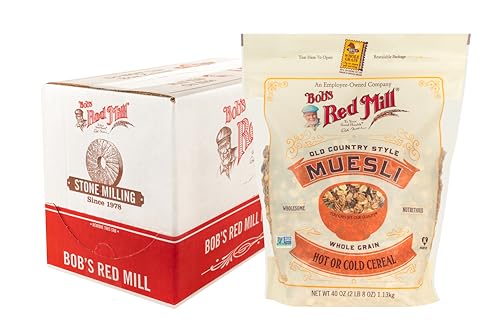 Bob's Red Mill Old Country Style Muesli, 40oz (Pack of 4) - Non GMO, Whole Grain, Vegan, Kosher