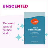 Lume Acidified Body Cleansing Bar - 24 Hour Odor Control - Removes Odor Better than Soap - Moisturizing Formula - Formulated Without SLS or Parabens - OB/GYN Developed - 8.5 ounce (Unscented)