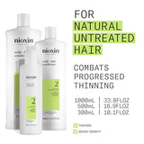 Nioxin Scalp + Hair Thickening System 2 Conditioner, For Natural Hair with Progressed Thinning, 10.1 fl oz (Packaging May Vary)