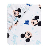 Lambs & Ivy Disney Baby Forever Mickey Mouse 3-Piece Blue Crib Bedding Set