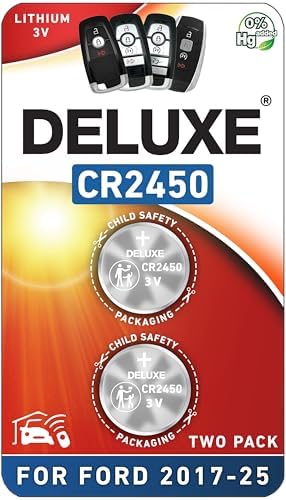Key Fob Replacement Batteries for Ford/Lincoln (F150 Explorer Edge Fusion Bronco Escape Mustang Expedition Transit Ranger Maverick EcoSport MK Nautilus Corsair Navigator Lightning) Smart Remote (2-Pk)