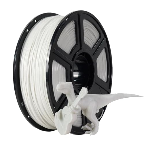 FLASHFORGE ASA Filament 1.75mm Sparkle White, 3D Printer Filament 1kg (2.2lbs) Spool, Dimensional Accuracy +/- 0.02mm, Durable, High UV-Resistant, Perfect for Printing Outdoor Functional Parts