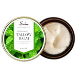 SULU ORGANICS Natural Whipped Tallow Balm for Face and Body, Natural Moisturizer made with Grassfed Beef Tallow- 4 oz/113 g (Lemon)