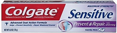 Colgate Sensitive Prevent & Repair Toothpaste With Whitening, 6 oz (Pack of 2)