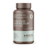 HMS Nutrition Calcium, Magnesium, Vitamins D3 and K2-120 Vegan Capsules, 60 Day Supply - Immune System Health, Strong Bones & Teeth - Non-GMO, Soy Free, & Dairy Free
