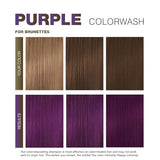 Celeb Luxury Purple Hair Color Depositing Colorwash Shampoo for Brunettes + Bondfix Bond Rebuilder, Semi Permanent Hair Color, Vegan Hair Dye