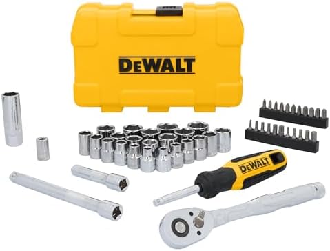 DEWALT Mechanics Tool Set, 3/8" Drive, 50 Piece (DWMT45423)