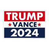 Trump Vance 2024 Yard Sign, Donald Trump President JD Vance Vice President 2024 Yard Sign, 18" x 12" Double-Sided Sign, Metal H-Stake