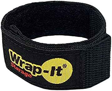 Quick-Straps by Wrap-It Storage – 9” (12-Pack) Black - Hook and Loop Straps for Hose and Cord Storage and Organization