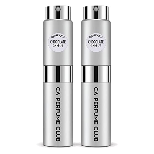 CA Perfume Club Impression of Mntle Chocolate Greedy For Women & Men Replica Version Fragrance Dupes Concentrated Long Lasting Eau de Parfum Spray Refillable Atomizer Bottle 0.27 Fl Oz-X2