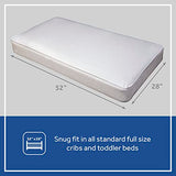 Sealy Perfect Rest Premium Firm Hypoallergenic Baby Crib Mattress & Toddler Bed Mattress, Waterproof Baby Mattress, 150 Coils, Air Quality Certified, Made in USA, 52"x28"