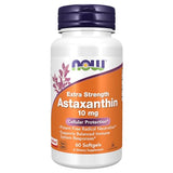 NOW Foods Supplements, Astaxanthin 10mg, Extra Strength,derived from Non-GMO Haematococcus Pluvialis Microalgae and has naturally occurring Lutein, Canthaxanthin and Beta-Carotene, 60 Softgels