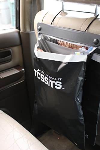 Disposable Garbage Bags (Set of 7) - Leakproof, Smellproof - Large, Car-Friendly