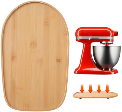 Kitchenaid Bamboo Sliding Mat for 3.5 QT Artisan Series Tilt-Head Mixer, Slider Mat Pad
