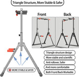 DOBESTS Foldable Power Tower Dip Station Pull Up Bar Station Adjustable Multifunction Fitness Tower Station Training Equipment Home Outdoor, Stable Triangular Structure