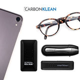 Peeps CarbonKlean Glasses Cleaner - for Eyeglasses, Reading Glasses, and More - Lens Cleaner With Carbon Microfiber Tech - Injected Black - 2 Count (Pack of 1)