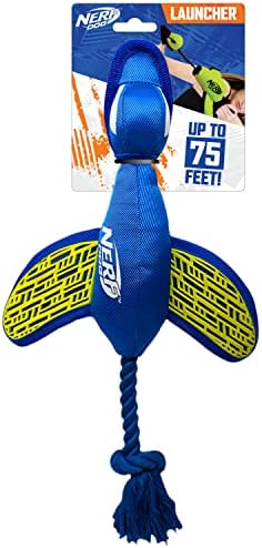 Nerf Dog Large Nylon Launching Duck/Blue/Green