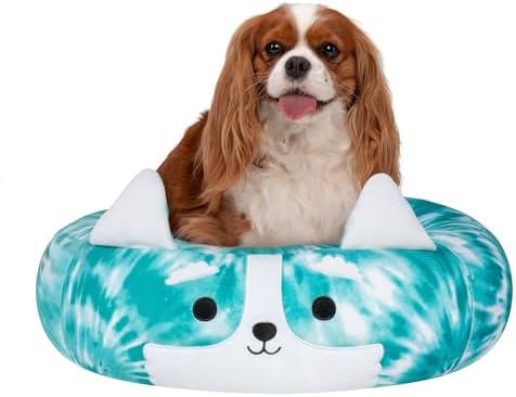 Squishmallows Original 24-Inch Halver The Corgi Pet Bed - Medium-Sized Ultrasoft Official Plush Pet Bed