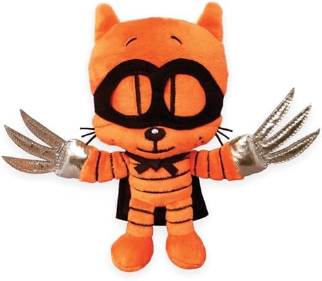 MerryMakers Dog Man's Cat Kid, 6.5-Inch, Based on Dav Pilkey's bestselling Dog Man Series, Orange