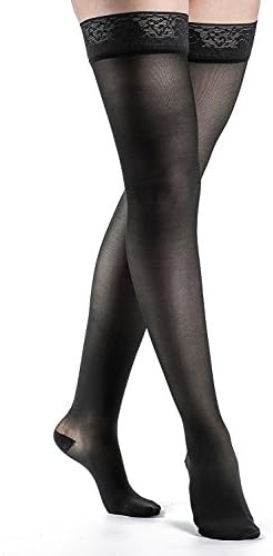 SIGVARIS Women’s Style Sheer 780 Closed Toe Thigh-Highs w/Grip Top 20-30mmHg
