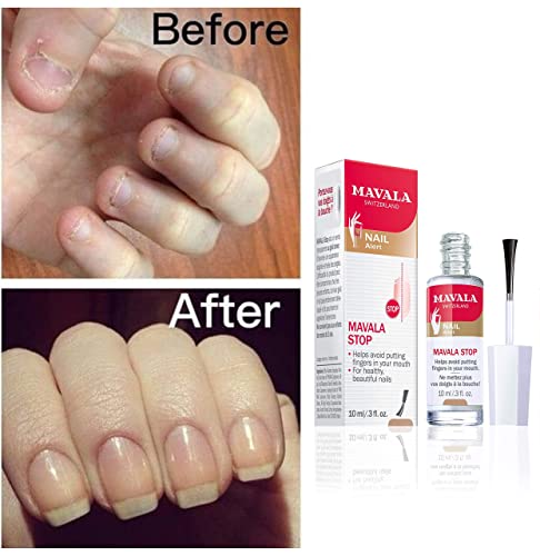 Mavala Stop Deterrent Nail Polish Treatment | Nail Care to Help Stop Putting Fingers In Your Mouth | Bitter Taste | Easy Application | For Ages 3+ | 0.3 Fl Oz