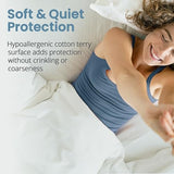 SafeRest Twin Size Premium Hypoallergenic Waterproof Mattress Protector - Vinyl Free