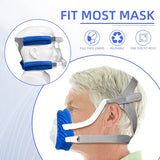 NATAKU CPAP' Mask Liners Kit - Compatible with AirFit F20 & AirTouch F20 for Reducing Air Leakage, Soft Strap Covers for Most Headgear Strap Reduce Red Mark, NOT for Mirage Quattro, F30/Nasal Mask