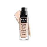 NYX PROFESSIONAL MAKEUP Can't Stop Won't Stop Foundation, 24h Full Coverage Matte Finish - Light Porcelain