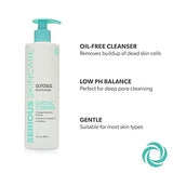 Serious Skincare Glycolic Cleanser 12 oz. - Glycolic Acid Skin Retexturizing Facial Wash - Aloe Leaf Juice – Normal, Oily, Combination Skin - Creamy Deep Pore Cleansing Formula