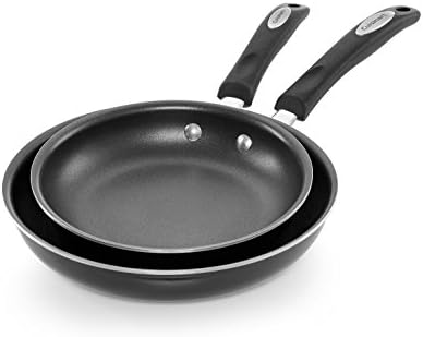 Cuisinart Classic Non-Stick 2 piece 8 inch and 10 inch Skillets (Black)