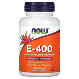 Now Foods E-400 D-Alpha with Mixed Tocopherols, 268 mg (400 IU), 100 Softgels