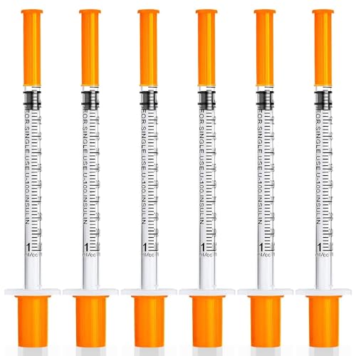 U-100 1ml 31ga Disposable Syringe with 31G x 8 mm (5/16") Needle, Lab Dispensing Supplies, 20Pack