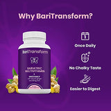 BariTransform Bariatric Multivitamin with Iron Capsule – 90 Ct – Bariatric Vitamins Multivitamin with Organic Ginger Root for Digestion Support – Once-A-Day Vitamins