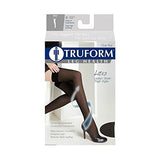 Truform Sheer Compression Stockings, 8-15 mmHg, Women's Thigh High Length, 20 Denier, Black, Small