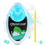 Flavouroom - Premium Menthol Balls Set of 100 | DIY Menthol Capsules Filter for Unforgettable Flavour Taste | Includes Box for Storing Aromatic Click Sleeves Balls