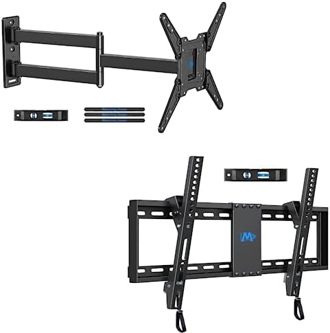 Mounting Dream Long Arm TV Wall Mount for Most 26-65 Inch TVs, MD2286-M and Mounting Dream UL Listed TV Mount for Most 37-75 Inch TV, MD2268-LK