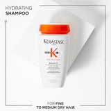 Kerastase Nutritive Bain Satin Shampoo | Gently Cleanses & Replenishes Moisture for Soft, Shiny Hair | With Plant-Based Proteins & Niacinamide | For Fine to Medium Dry Hair