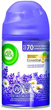 Air Wick Pure Freshmatic Refill Automatic Spray, Lavender & Chamomile, 1ct, Air Freshener, Essential Oil, Odor Neutralization, Packaging May Vary, Clear, 5.89 Ounce (6233877961)