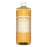 Dr. Bronner's - Pure-Castile Liquid Soap (Citrus, 32 ounce, 2-Pack) - Made with Organic Oils, 18-in-1 Uses: Face, Body, Hair, Laundry, Pets and Dishes, Concentrated, Vegan, Non-GMO