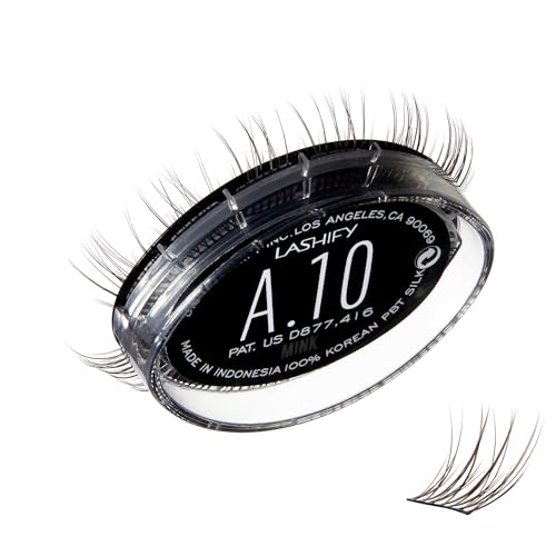 Lashify Amplify 10mm Gossamer Eyelash Extensions Refill, Minx Color, DIY False Lashes for a Natural Look