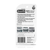 GUM Soft-Picks Wide Space, Easy to Use Dental Picks for Teeth Cleaning Health, with Convenient Carry Case, Dentist Recommended Dental Picks, 100ct (3pk)