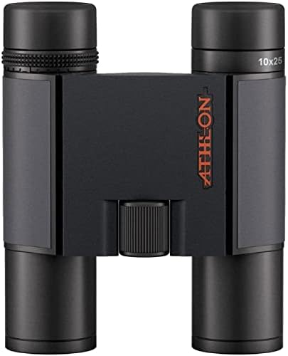 Athlon Optics 10x25 Midas G2 UHD Black Binoculars with Eye Relief for Adults and Kids, High-Powered Binoculars for Hunting, Birdwatching, and More