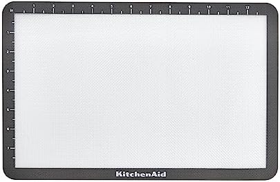 KitchenAid Silicone Baking Mat, 9x14-Inch, Gray
