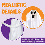 JOYIN 3 Pack Halloween Party Decoration 27.5" Hanging Ghosts, Cute Flying Ghost for Front Yard Patio Lawn Garden Party Décor and Holiday Decorations