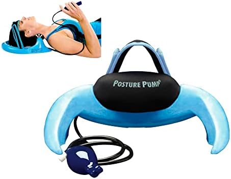 Posture Pump® Neck Exercising Cervical Spine Hydrator Pump | Relieves Neck Pain Stiffness | Neck Pain Relief Posture Control (Single Air Cell Model 1100-S)