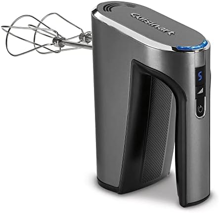 Cuisinart Electric Hand Blender & Mixer, EvolutionX Cordless Hand Mixer, 5 Speeds, Gray/Black, RHM-100