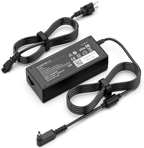 65W N15Q8 N15Q9 Laptop Charger for Acer ChromeBook C720 C720P R11 R13 CB3 CB5 CB5-571 C730E C731 C738T C740 N16P1 ADP-45FE F; Acer Aspire 11 C740-C4PE A13-045N2A PA-1450-26 AC Adapter 19V 3.42A