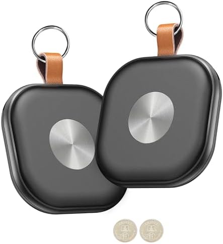 Air Tracker, Key Finder Works with Find My App (iOS Only), Bluetooth Tracker，airtag for Keys, Luggage, Suitcases, Key Finder Locator with Sound,Worldwide Tracking Tags, Replaceable Battery-2 Pack