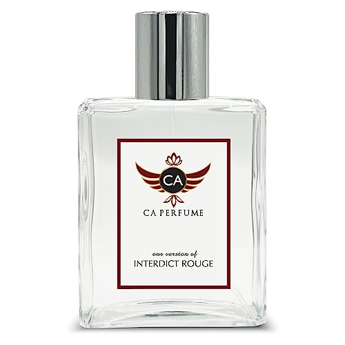 CA Perfume Impression of Interdict Rouge For Women Replica Fragrance Dupes Eau de Parfum Spray Bottle 3.4 Fl Oz/100ml-X1